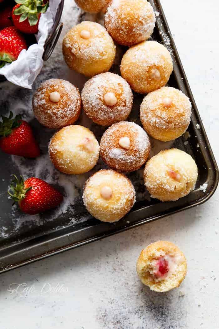 How to Make Light & Creamy Strawberry Cheesecake Donut Holes