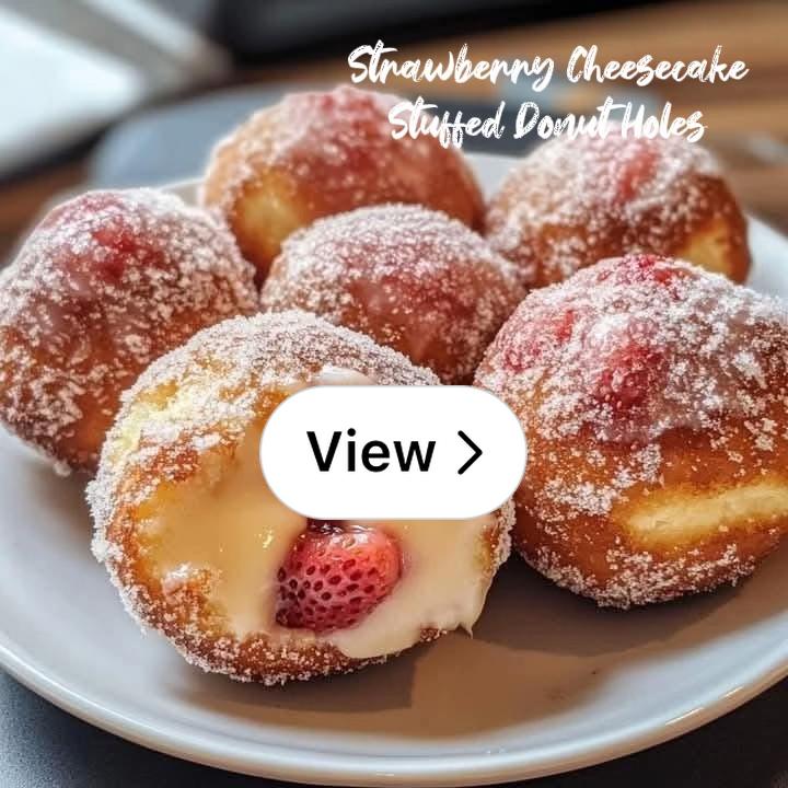 Indulge Guilt-Free: Easy Low-Calorie Strawberry Cheesecake Donut Holes